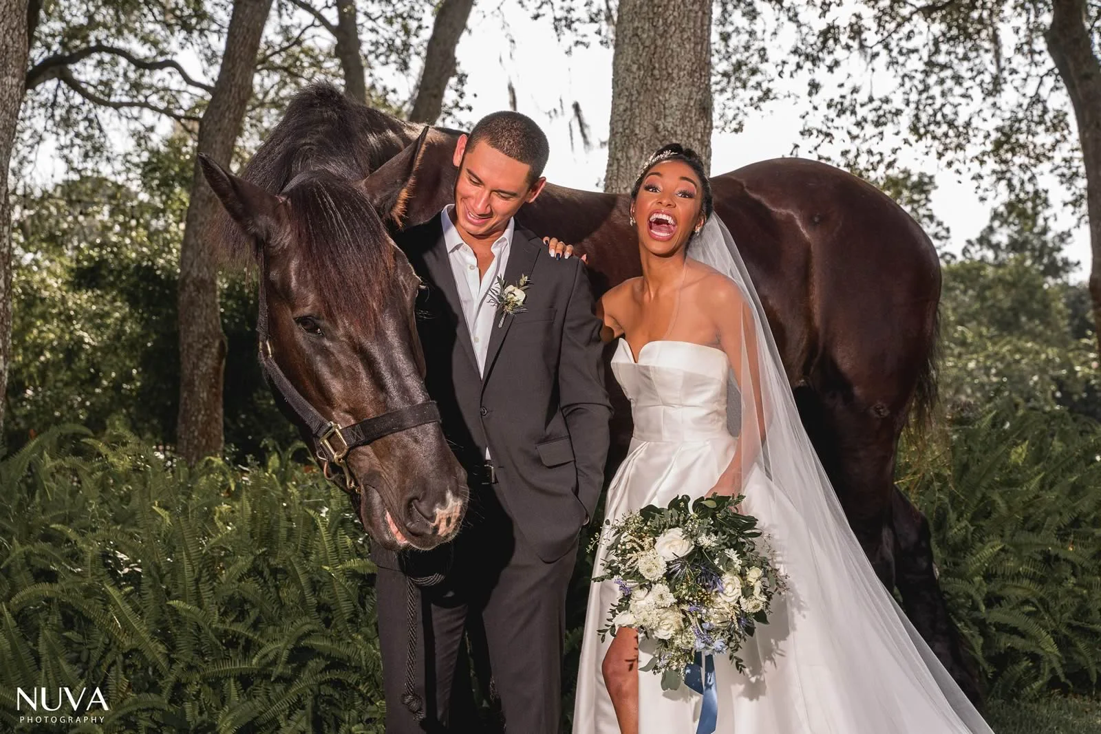Weddings and Events BLB Hacienda - Bride and Groom horse barn
